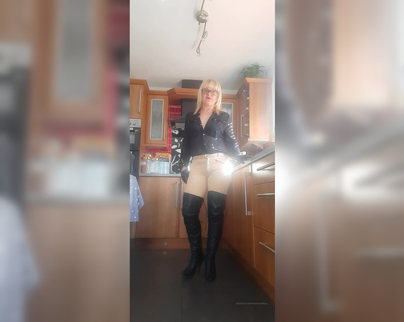 Mistress Athena aka mistressathena OnlyFans - The sound if the boots, clean them