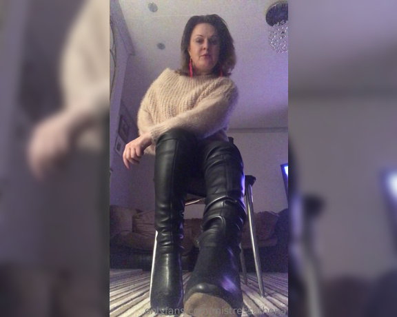 Mistress Athena aka mistressathena OnlyFans - Look at you down there Join now to see Mistress in her Thigh High Boots, POV