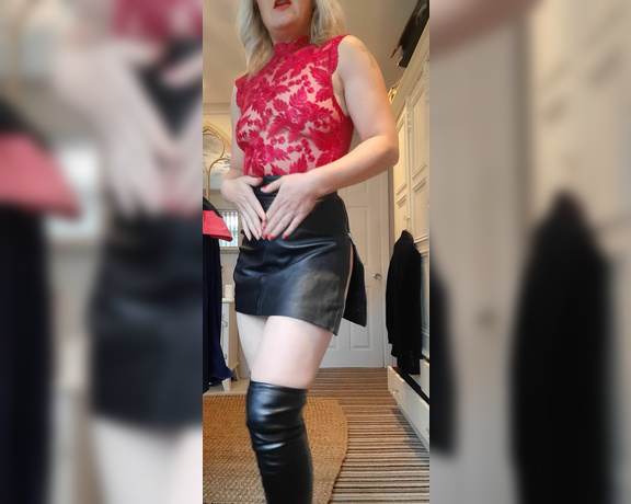 Mistress Athena aka mistressathena OnlyFans - Short leather skirt watch the zip naughty