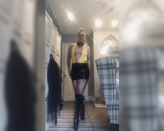 Mistress Athena aka mistressathena OnlyFans - Sexy in latex and boots can you handle this addiction