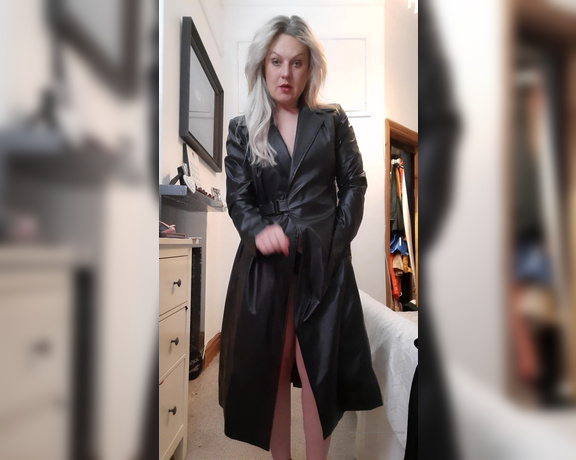 Mistress Athena aka mistressathena OnlyFans - Whats under the leather trench Goddessworship Leatherfetish Domination High heels