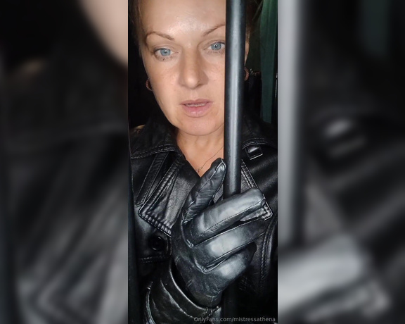 Mistress Athena aka mistressathena OnlyFans - POV Leather Gloves Leather attire You belong to me now #GloveFetish #LeatherFetish #PowerfulWoman