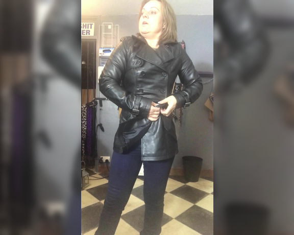 Mistress Athena aka mistressathena OnlyFans - From one jacket fetish to another jacket fetish I love leather coats and trench coats