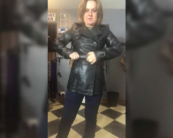 Mistress Athena aka mistressathena OnlyFans - From one jacket fetish to another jacket fetish I love leather coats and trench coats