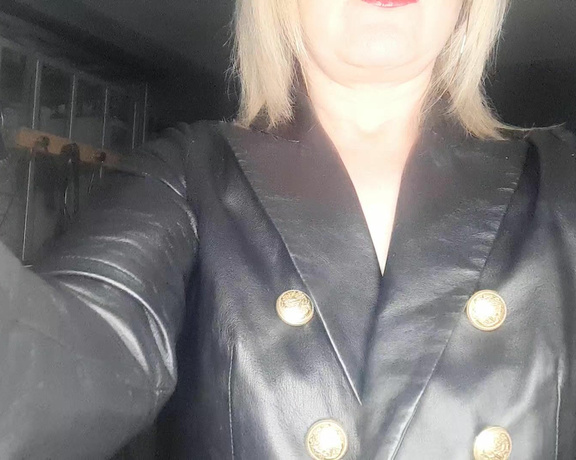 Mistress Athena aka mistressathena OnlyFans - Due to the poll, leather it is get ready Kneel submit