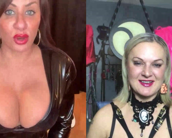 Mistress Athena aka mistressathena OnlyFans - The discussion between 2 Mistresses about sex life , and the size of penis or lack