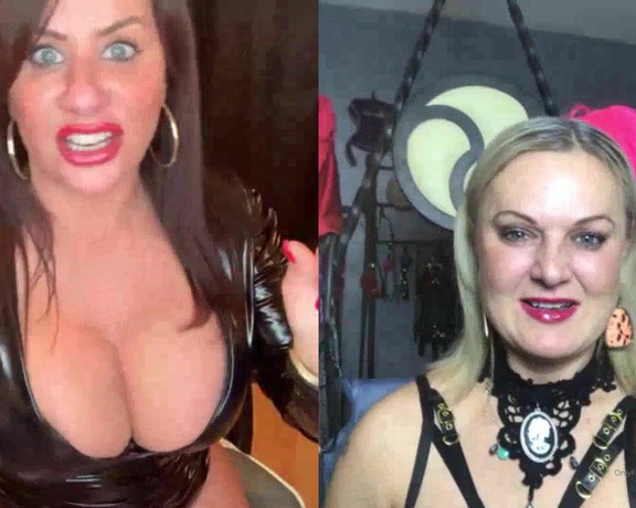 Mistress Athena aka mistressathena OnlyFans - The discussion between 2 Mistresses about sex life , and the size of penis or lack