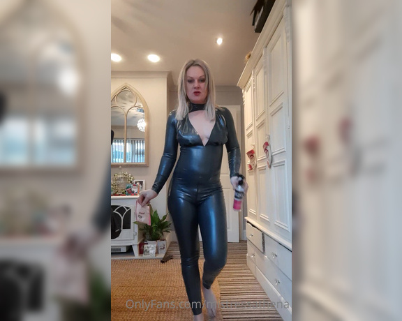 Mistress Athena aka mistressathena OnlyFans - This latex catsuit needs shining