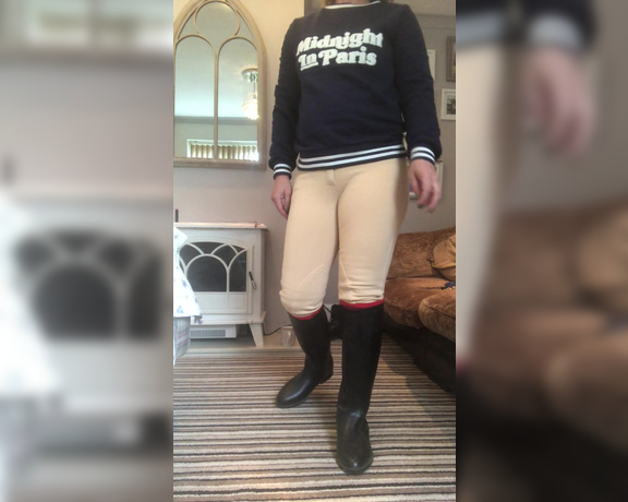 Mistress Athena aka mistressathena OnlyFans - The look of Mistress in her Equestrian Attire, showing you her boots allowing you to look,