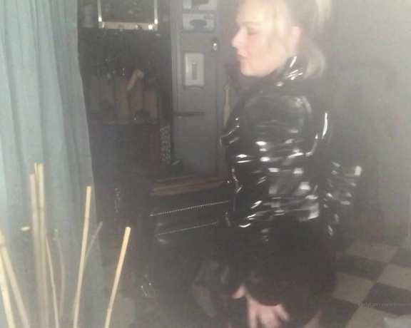 Mistress Athena aka mistressathena OnlyFans - Listen to the sound of my shiny jacket and shiny skirt, whilst I run my hands