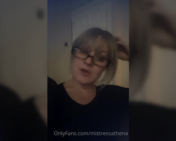 Mistress Athena aka mistressathena OnlyFans - Mistress update in sexy glasses New year lots to do things to change Im still here watching