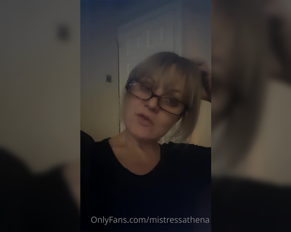 Mistress Athena aka mistressathena OnlyFans - Mistress update in sexy glasses New year lots to do things to change Im still here watching