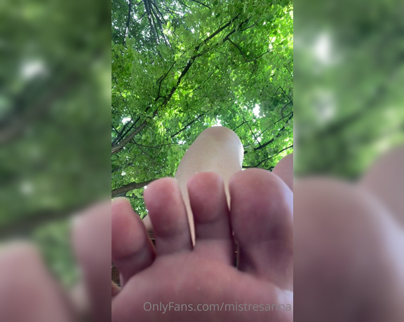 Mistress Anna aka mistresanna OnlyFans - You are under my feet in the park