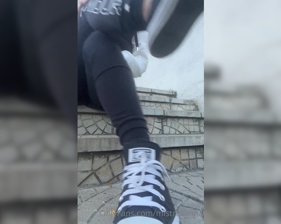 Mistress Anna aka mistresanna OnlyFans - Taking off my Converse and make you will sniff my smelly socks