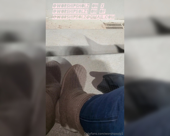 Worshipsolz aka worshipsolz1 OnlyFans - You love my feet in uggs dont you