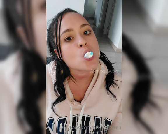 Atenea Seren aka ateneaseren OnlyFans Video - I know you want to see me play with a marshmallow and swallow it with my