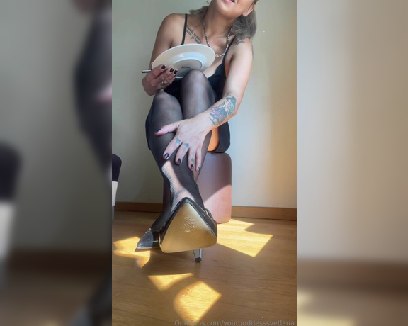 Goddess Mommy Svetlana aka yourgoddesssvetlana OnlyFans Video - Beta safe strtip tease and cuck dinner