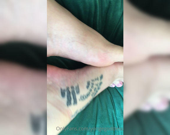 Goddess Allie James aka yongegoddess OnlyFans Video - Before and after todays pedicure