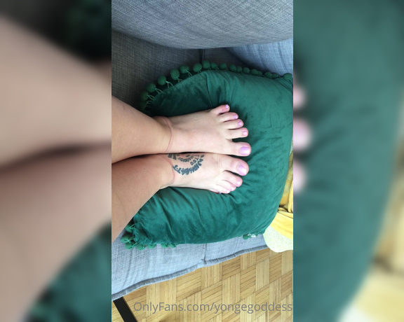 Goddess Allie James aka yongegoddess OnlyFans Video - Before and after todays pedicure