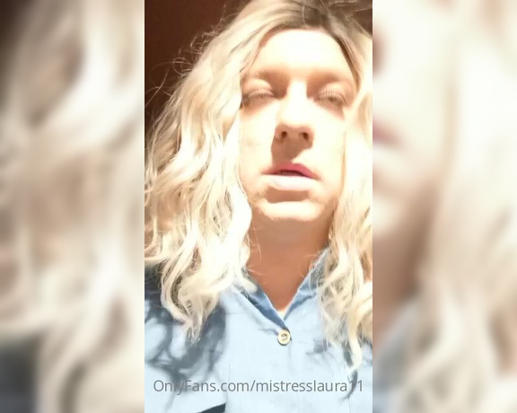 Miss Laura aka mistresslaura11 OnlyFans - Full clip!!! Watch my sissy slut taking a walk through town looking like shes not particularly