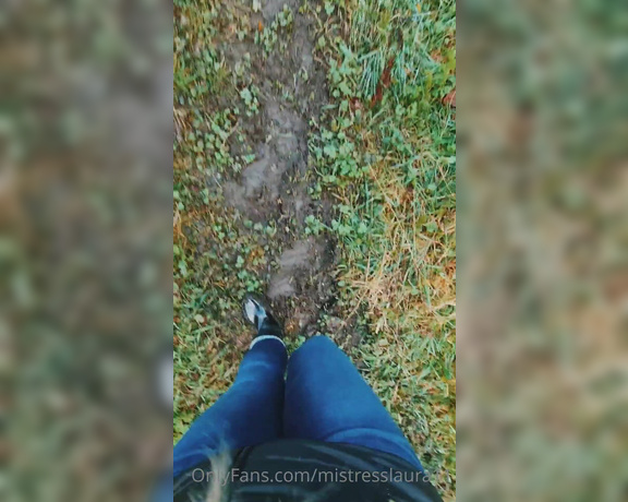 Miss Laura aka mistresslaura11 OnlyFans - Clip  Very Messy muddy boots Walking in the mud, wish you were here Look how