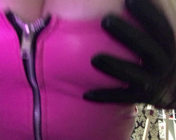 Miss Laura aka mistresslaura11 OnlyFans - Full Clip PVC & glove Femdom Tease