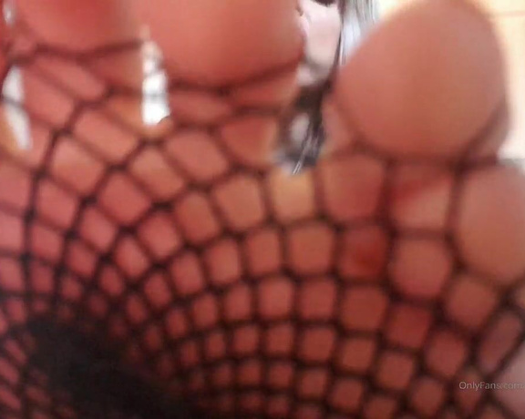 Miss Laura aka mistresslaura11 OnlyFans - FULL LENGTH CLIP Teased with my perfect feet encased in sexy black fishnet stockings You are