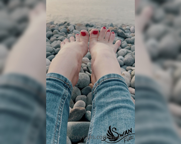 Swan Feet aka swanfee OnlyFans - Beautiful sunset and bare feet close up High arches of your dream