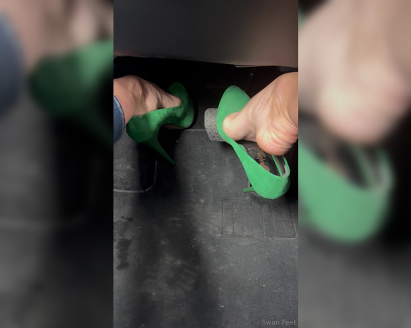 Swan Feet aka swanfee OnlyFans - Pedal pumping on high heels gassss