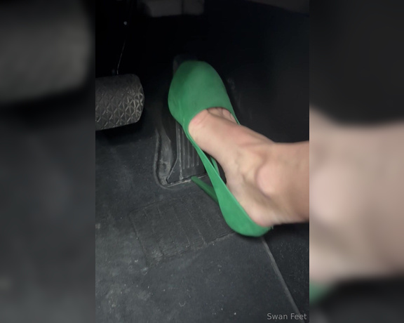 Swan Feet aka swanfee OnlyFans - Pedal pumping on high heels gassss