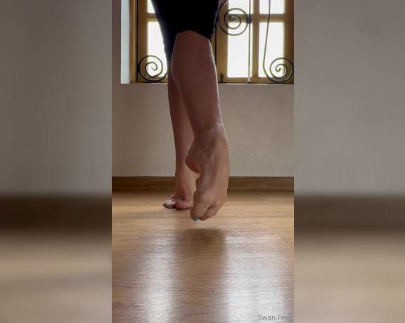 Swan Feet aka swanfee OnlyFans - Barefoot movement in the ballet class