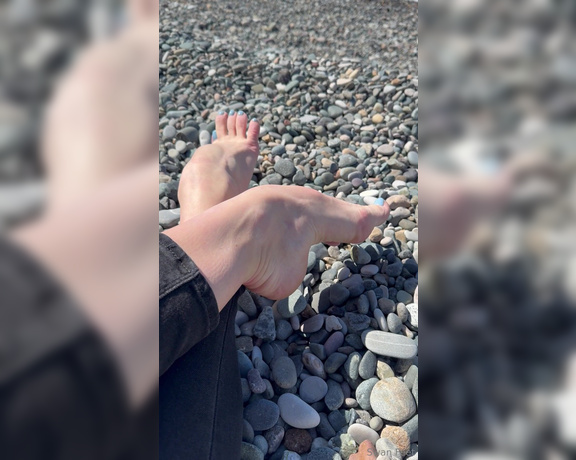 Swan Feet aka swanfee OnlyFans - Sweet feet on the stone beach