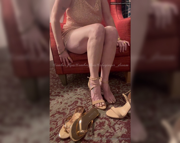 TheGingerDream aka theginger_dream OnlyFans - Lots of fun trying on my shoes for New Year’s Eve