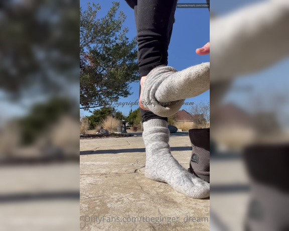 TheGingerDream aka theginger_dream OnlyFans - So much teasing happening here  Boot and sock removal plus toes and arches … Where