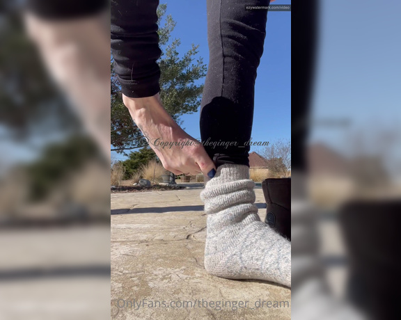 TheGingerDream aka theginger_dream OnlyFans - So much teasing happening here  Boot and sock removal plus toes and arches … Where