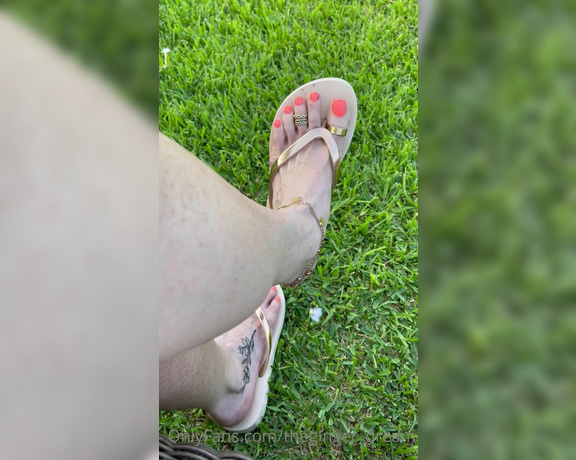 TheGingerDream aka theginger_dream OnlyFans - Flip flop dangle i was thinking about how hard I was going to make you while