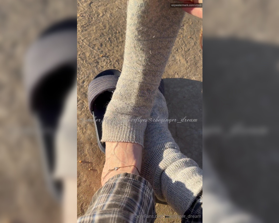 TheGingerDream aka theginger_dream OnlyFans - Sock removal showing off the new pedi