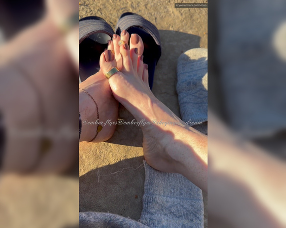 TheGingerDream aka theginger_dream OnlyFans - Sock removal showing off the new pedi