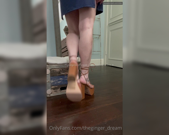 TheGingerDream aka theginger_dream OnlyFans - Tell me if you enjoy watching me put on take off my new platforms