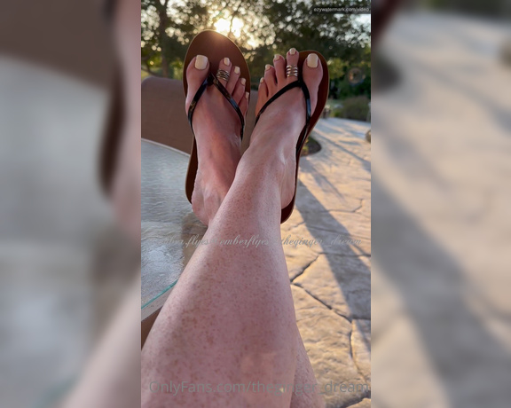 TheGingerDream aka theginger_dream OnlyFans - A little flip flop dangle shoe play is good for the soul