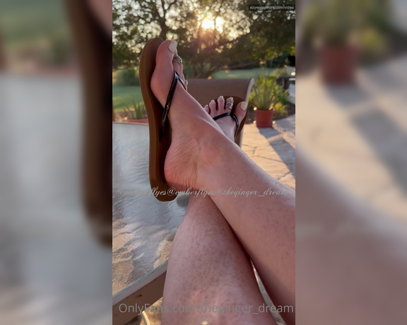 TheGingerDream aka theginger_dream OnlyFans - A little flip flop dangle shoe play is good for the soul