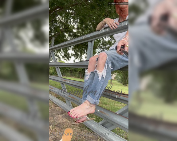 TheGingerDream aka theginger_dream OnlyFans - Outside on the farm gate