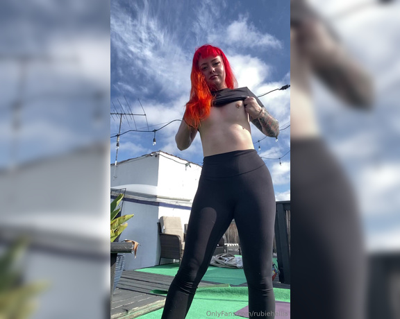 Rubie Hellia aka rubiehellia OnlyFans - Sometimes you’ve just gotta sun your holes on the rooftop