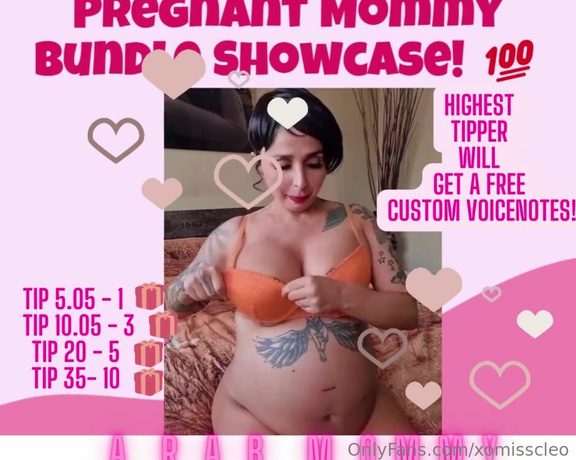 Goddesscleo_xo aka Findom. xomisscleo OnlyFans Video - Hey boi PREGNANT MOMMY SHOWCASE is OPEN  Play and win NEW and nasty pregnancy content