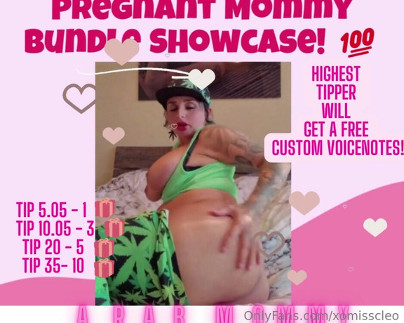 Goddesscleo_xo aka Findom. xomisscleo OnlyFans Video - Hey boi PREGNANT MOMMY SHOWCASE is OPEN  Play and win NEW and nasty pregnancy content