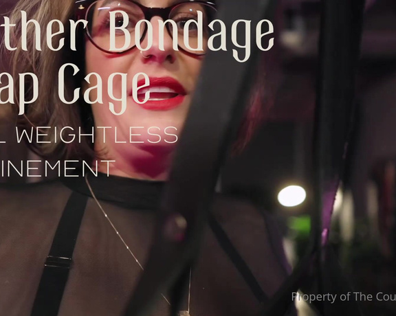 Countess Diamond aka countessdiamond OnlyFans - Leather Bondage Strap Cage  Total Weightless Confinement I love this contraption, and I want