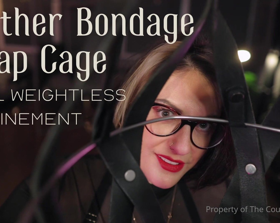 Countess Diamond aka countessdiamond OnlyFans - Leather Bondage Strap Cage  Total Weightless Confinement I love this contraption, and I want