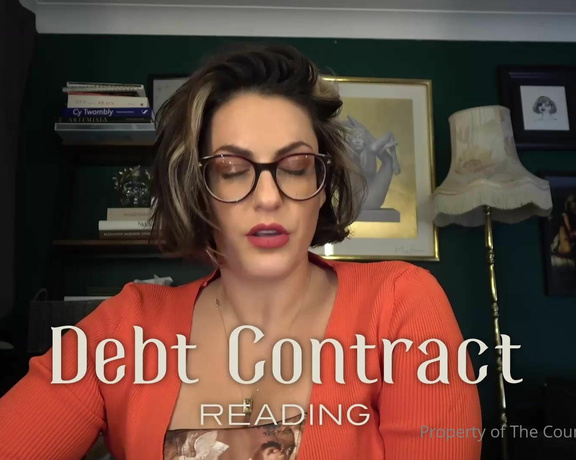 Countess Diamond aka countessdiamond OnlyFans - Debt Contract Reading  full film @freecountess You have entered into a debt contract with Countess