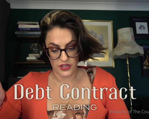 Countess Diamond aka countessdiamond OnlyFans - Debt Contract Reading  full film @freecountess You have entered into a debt contract with Countess