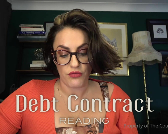 Countess Diamond aka countessdiamond OnlyFans - Debt Contract Reading  full film @freecountess You have entered into a debt contract with Countess